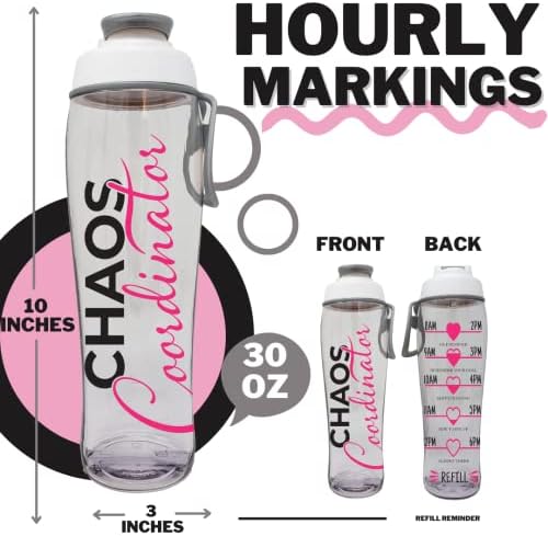 בקבוקי מים עם זמנים לשתייה | בקבוק מים מוטיבציוני עם סמן זמן | בקבוק מים חדר כושר ללא BPA עם כובע צ'וג ולולאה